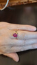 她世代鸽血红宝石(充填)戒指18K金镶钻彩宝戒指备注圈号 2.5克拉 闭口戒圈(864860) 实拍图