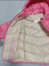 笛莎（DEESHA）童装女童2025秋冬短款三防轻薄羽绒服外套 樱桃红 140 实拍图
