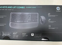 罗技（Logitech）Wave Combo 无线人体工学键鼠套装 垂直鼠标 无线蓝牙鼠标 办公键盘 无线键盘 蓝牙键盘 黑色 实拍图
