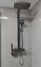 德匠科勒数显淋浴花洒套装全套恒温增压卫浴沐浴智能加压家用明装全铜数显 KS13枪灰色（恒温版带腰喷) 实拍图