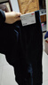 优衣库女装法兰绒舒适长裤/全棉柔软宽松直筒休闲裤 新款478849 09 黑色 M 实拍图
