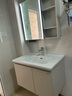 九牧（JOMOO）浴室柜陶瓷一体盆卫生间洗脸盆柜组合洗手盆卫浴洗漱台A2741升级 智能款 双侧灯|除雾 冷灰80cm 【无龙头】 实拍图