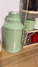 三尺巷暖壶家用办公室迷你小型暖水瓶热水瓶保温壶塑料外壳开水瓶玻璃壶 糖果绿(外壳+内胆+瓶塞)1.6L 实拍图