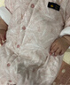 婧麒（JOYNCLEON）婴儿连体衣新生儿衣服秋冬保暖夹棉哈衣满月宝宝内衣纯棉连体衣 小树粉【优选精梳棉】 90cm 实拍图