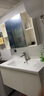 恒洁（HEGII）浴室柜E0级陶瓷一体盆分区美妆柜套装BC2500(BM2101S-90K奶油白 实拍图