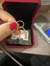 老庙黄金耳环足金光圈耳钉简约耳饰送女友送老婆送妈妈生日节日礼 约：1.20g 实拍图