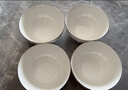 京东京造 碗盘餐具整套 盘子碟子乔迁之喜陶瓷家用 素月 深盘8英寸*4 实拍图