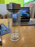 希诺（HEENOOR）双层玻璃杯高档商务办公车载水杯男家用透明泡茶杯子 345mL 实拍图