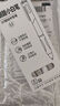 高颜值st头刷题笔小白笔中性笔办公用品学生文具签字笔按动笔 清纯白(5支盒装) 0.5mm ST头 实拍图