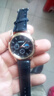 【网红爆款】商务腕表石英运动表休闲皮带男女手表 黑色 实拍图