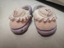 迪士尼儿童棉拖鞋包跟女童毛拖秋冬爱莎公主室内拖鞋家居鞋 橘粉 30-31 实拍图