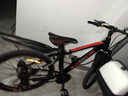 邦德·富士达 自行车男女成人24级变速山地车碟刹减震前叉青少年儿童越野单车 【24寸 钢架】 黑红色 实拍图