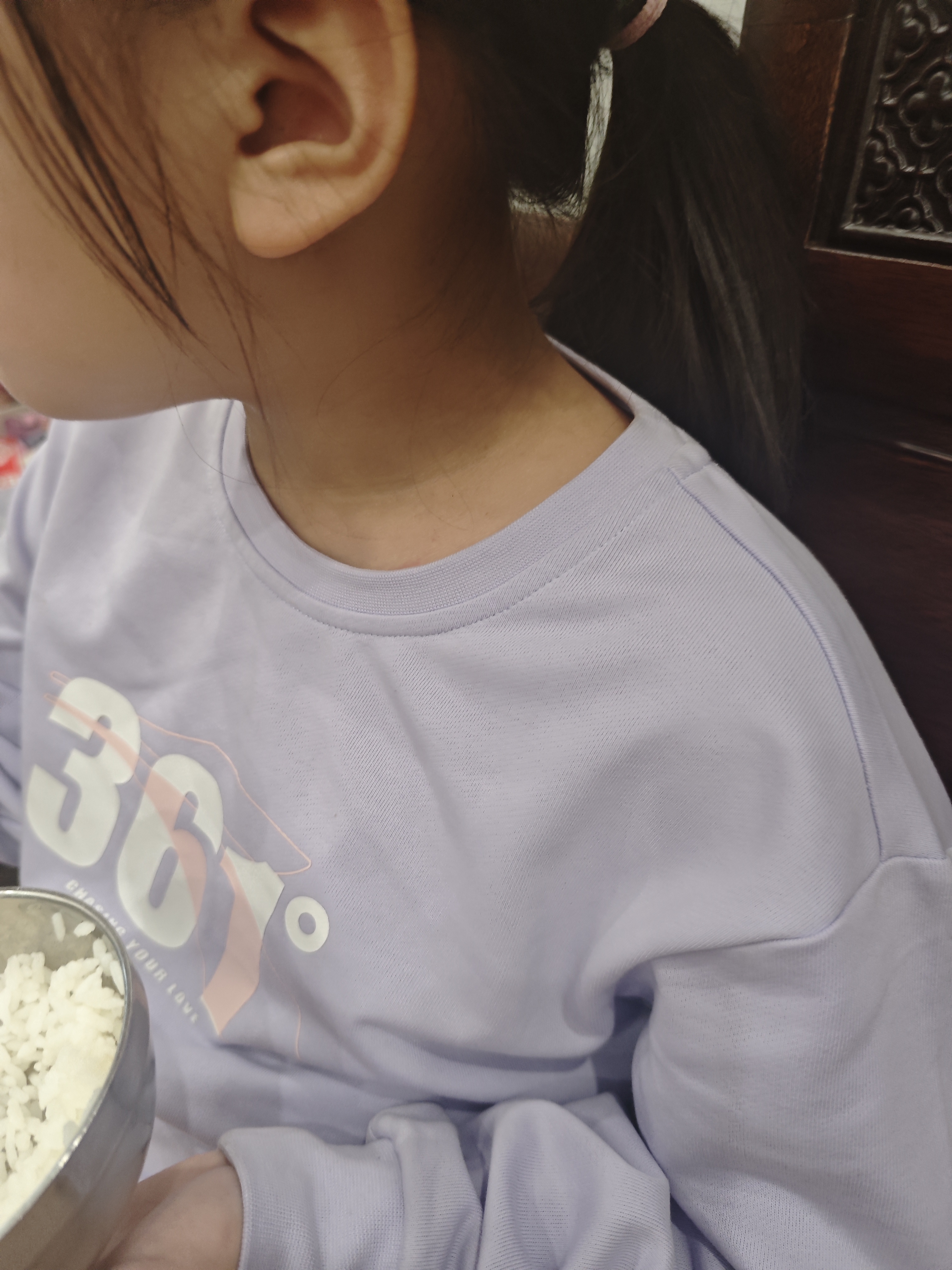 361°童装 儿童卫衣2025秋季男女童校园百搭宽松运动圆领卫衣 粉160 实拍图