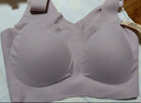 ubras无尺码免拆胸垫文胸女无钢圈胸罩无痕背心女聚拢内衣粉底液 【new小奶皮】柔灰紫色 均码 -经典背心版(100-130斤) 实拍图