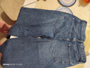 优衣库女装男装宽松廓形牛仔裤/弯刀镰刀裤子25秋冬新款479000 67 海蓝色 23 /150/58A 实拍图