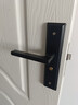 虎顿（HOTUN）室内门锁木门锁不锈钢门锁可调节木门锁房间门把手黑色KTS01-H 实拍图
