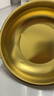 【韩剧同款】加厚不锈钢干锅海鲜锅火锅金色平底浅锅双耳锅泡面锅 迷你款17cm【金色】双柄汤锅 实拍图