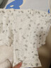 芬腾女士保暖内衣纯棉新款【轻暖内衣】圆领小碎花秋衣秋裤套装 实拍图