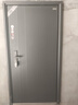 挺固加厚甲级防盗门入户门+防撬防爆安全门子母门+防火岩棉填充＋智能锁人脸识别 氟碳灰 2050*860/900【单门，开向可选】 机械锁 实拍图