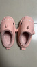 LATE TIME儿童棉拖鞋秋冬女童室内静音防水防滑棉拖鞋家居亲子宝宝鲨鱼棉鞋 粉色 内长16cm 【160】适合脚长约15cm 实拍图