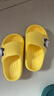 巴布豆儿童拖鞋男女童宝宝软底居家浴室夏季凉拖鞋 黄色 210码 实拍图