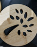隔热垫餐桌 圆形16cm*4片 竹垫隔热耐高温砂锅汤锅茶杯垫 实拍图