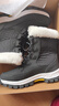郝麦雪地靴女防寒40度加绒防水防滑东北哈尔滨棉鞋户外登山冬季 黑色 【经典款】加绒加厚 40 可拍大一码 实拍图