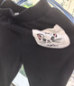 迪士尼（DISNEY）童装儿童女童针织加绒长裤保暖抗静电运动裤子秋冬DB431ME22黑150 实拍图