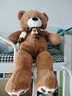 乐怡萱毛绒玩具泰迪熊大熊猫公仔布娃娃熊玩偶抱抱枕熊送女友情人节礼物 深棕色LOVE 80厘米 实拍图
