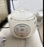美的（Midea）电炖锅1-2人 隔水炖家用 炖盅陶瓷炖汤盅电砂锅白瓷内胆 迷你电炖盅 婴儿辅食锅 【隔水柔炖】配蒸笼 DZE1068 1L 实拍图