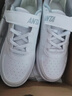 安踏童鞋小白鞋儿童运动鞋男女同款秋季新品白色低帮板鞋学生休闲鞋子 【店长推荐】白/雾灰8088-4（男女同款） 31 脚长约19.5cm 实拍图