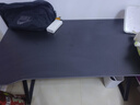 甄严选电脑桌台式电竞桌椅套装组合桌子办公家用桌学习桌书房书桌写字桌 【黑架+黑碳纤纹面】单桌120*60 实拍图