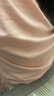 红豆居家女士纯棉春秋薄款睡衣女简约可外穿家居服 芭菲粉 S 实拍图