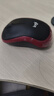 罗技（Logitech）M185鼠标 无线鼠标 办公鼠标 对称鼠标 黑色红边 带无线2.4G接收器 实拍图