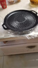 麦饭石烤肉盘家用不粘锅铁板烧韩式烤肉锅电磁炉卡式炉户外烤盘 太阳花烤盘 28cm 实拍图