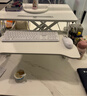 全品屋升降电脑桌升降工作台电脑升降支架台站立式升降办公书桌 无级升降-白桌双层65cm（小工位首选） 实拍图