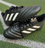 adidas阿迪达斯春秋款男小大童儿童硬人造偏硬草场运动足球鞋HP3061黑 实拍图