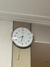康巴丝（Compas）挂钟客厅摆钟创意时钟 卧室石英钟表挂墙 C3245 白色 36cm直径 实拍图