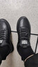 稻草人秋冬新款男鞋休闲鞋皮鞋男士跑步运动鞋轻质舒适 501 刺绣黑色 43 实拍图