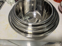 炊大皇304不锈钢盆筛五件套 加厚洗菜盆和面盆调料腌肉盆米筛五个组合装 实拍图