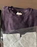 优衣库女装柔软针织摇粒绒圆领套头衫/长袖抓绒卫衣T恤新款479609 479609/39棕黑色 L 实拍图
