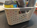 稻草熊日式杂物收纳筐家用零食玩具塑料收纳盒宿舍厨房浴室办公收纳篮 北欧白 大号【三个装】 实拍图
