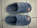 大嘴猴（paul frank）棉拖鞋男士秋冬季室内家居拖鞋毛绒保暖厚底棉鞋男款深蓝280PF607 实拍图