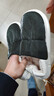 安尚芬棉拖鞋男士秋冬居家居防滑加绒保暖厚底户外防水全包跟羽绒棉鞋女 黑色【升级加厚款】 42-43 适合41-42 实拍图