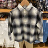 优衣库童装男童女童法兰绒格子衬衫长袖衬衣薄外套上衣新款478132 09 黑色 140 实拍图