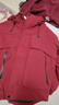 鸭鸭冲锋衣羽绒服男女防水登山户外时尚情侣冬季防风保暖加厚外套 安哥拉红色 S （100-120斤） 实拍图