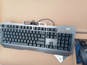 狼蛛（AULA）T101真机械手感键盘鼠标套装 有线键鼠套装 游戏办公电脑键盘 混光 吃鸡套装 金属面板 黑 实拍图