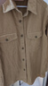 优衣库男装女装灯芯绒工装衬衫长袖衬衣休闲复古25秋冬新款480295 31 米色 M 实拍图