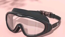 匹克成人游泳镜男女高清防雾防水大框一体专业潜水游泳眼镜透明粉白 实拍图
