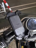 闪魔电动车手机支架摩托车电瓶车手机支架山地自行车手机支架防震适用外卖快递骑行手小牛九号爱玛雅迪 「横车把款」一键锁死-单手取放-骑行0抖动 实拍图